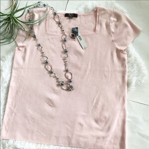 Alex Marie pink NWT short sleeve top size 2X